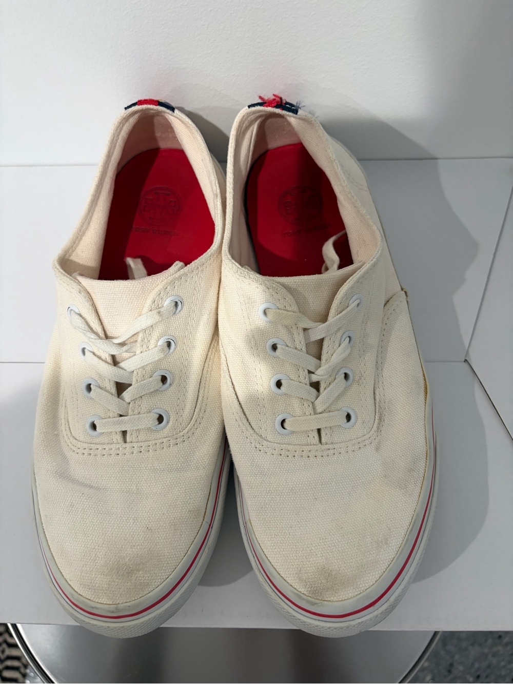 Tory Burch Murray Canvas Sneakers - Size 8 - Picture 2 of 9